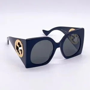 NEW GUCCI OVERSIZED SQUARE SUNGLASSES GUCCI GG1254S 001 BLACK GREY EYEWEAR GUCCI GG1254S 001 – Eyechic main image 3